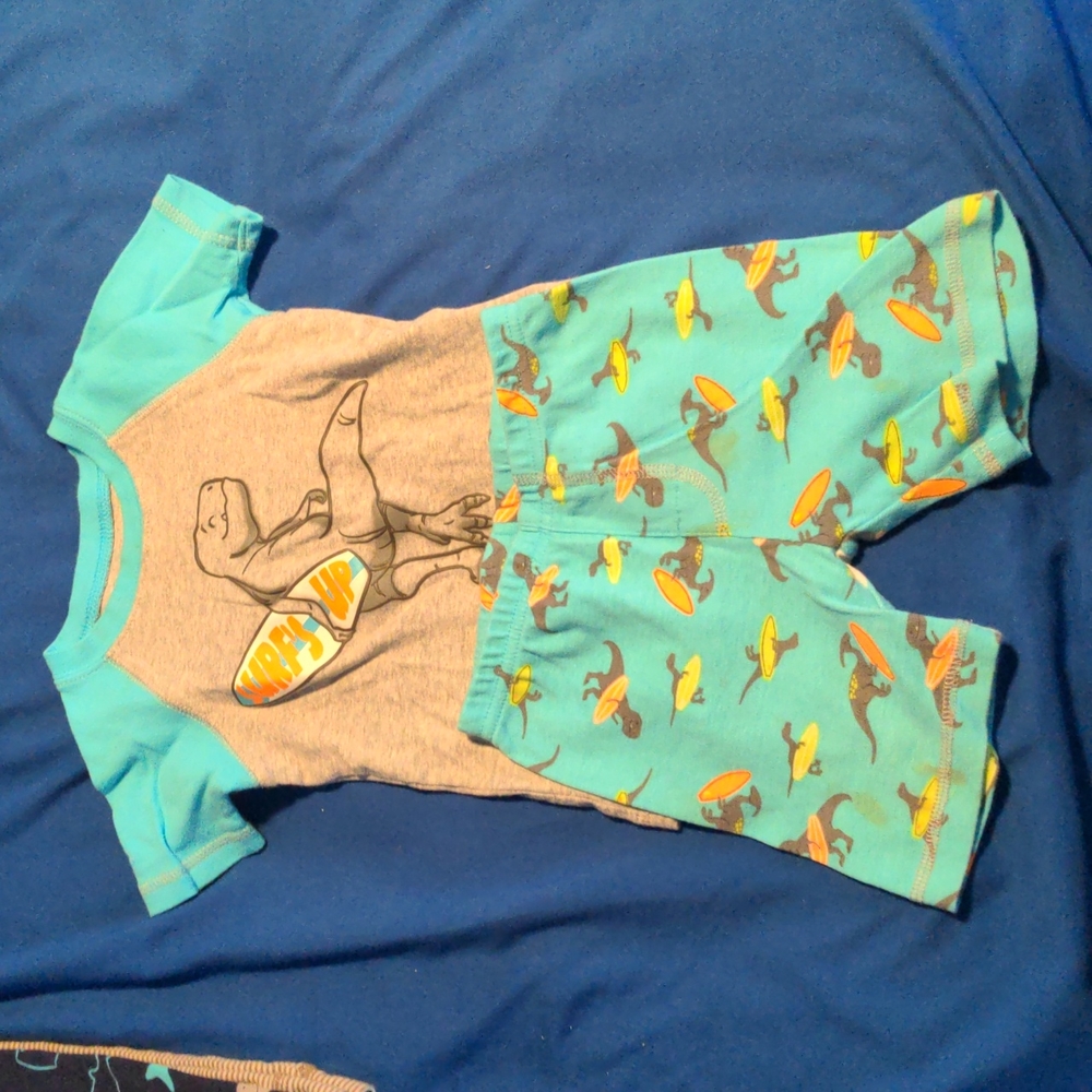 Boys surfing dino outfit